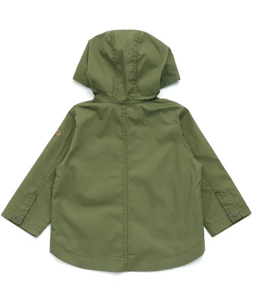 apres les cours（アプレレクール）の「フレキシブルライトパーカー（マウンテンパーカー・キッズ・ベージュ/カーキ/ストライプ・90/100/110/120/80/130/140）」の6枚目の写真