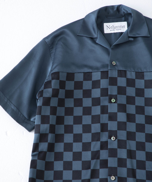 Nehanne MIHARAYASUHIRO（ネハンミハラヤスヒロ）の「【Nehanne】プリントオープンカラーシャツ/Print shirts（シャツ/ブラウス・メンズ・ホワイト/ブラック・44/46）」の6枚目の写真