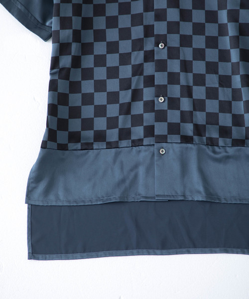 Nehanne MIHARAYASUHIRO（ネハンミハラヤスヒロ）の「【Nehanne】プリントオープンカラーシャツ/Print shirts（シャツ/ブラウス・メンズ・ホワイト/ブラック・44/46）」の3枚目の写真