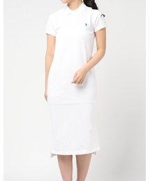 専用 ポロラルフローレン コットンピケポロドレス XS ネイビー POLO RALPH LAUREN（ポロ ラルフ ローレン）の「コットンピケ
