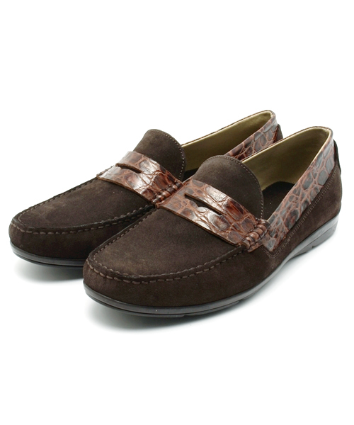 BRILLA per il gusto（ブリッラペルイルグースト）の「PUEBLO / コンビローファー（ドレスシューズ・メンズ・ブラック/ダークブラウン/ブルー/ネイビー・40/42/39/41）」の3枚目の写真