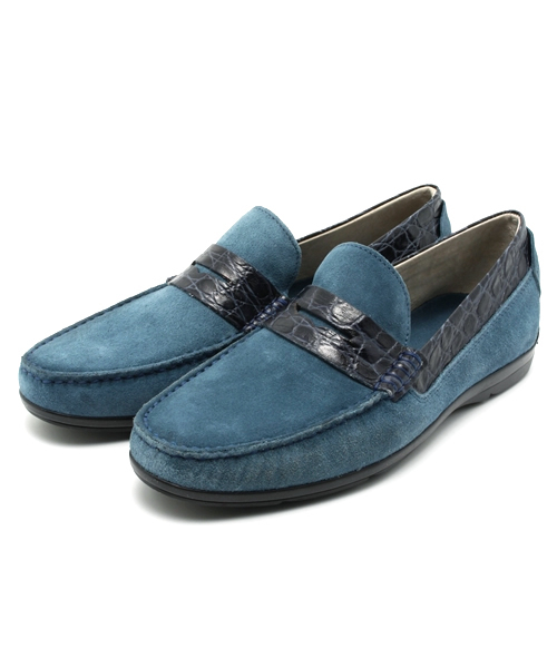 BRILLA per il gusto（ブリッラペルイルグースト）の「PUEBLO / コンビローファー（ドレスシューズ・メンズ・ブラック/ダークブラウン/ブルー/ネイビー・40/42/39/41）」の4枚目の写真