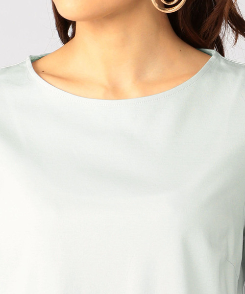 A/C DESIGN BY ALPHA CUBIC（エーシーデザインバイアルファキュービック）の「プリーツ袖プルオーバー（Tシャツ/カットソー・レディース・グリーン/ブラック/グレー/ネイビー・M size/L size）」の21枚目の写真
