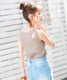KOBE LETTUCE | 前後2wayドロップ開きリブタンクトップ(タンクトップ)