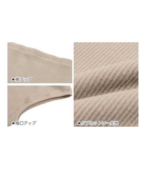 KOBE LETTUCE（コウベレタス）の「前後2wayドロップ開きリブタンクトップ（タンクトップ・レディース・ブラック/モカ/ダークオレンジ・FREE）」の9枚目の写真