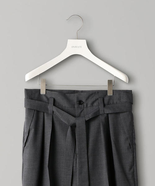 EN ROUTE（アンルート）の「＜EN ROUTE（アンルート）＞ウールエステルトロ ベルテッド 2プリーツ◆（スラックス・メンズ・ブラック/グレー・2/3/1）」の13枚目の写真