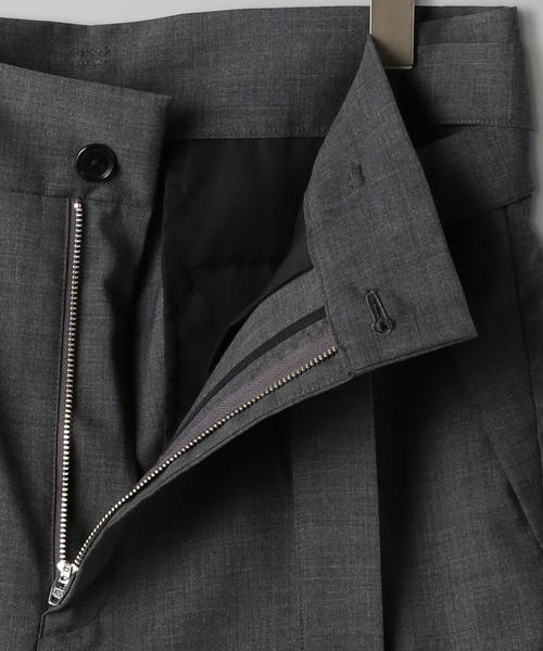 EN ROUTE（アンルート）の「＜EN ROUTE（アンルート）＞ウールエステルトロ ベルテッド 2プリーツ◆（スラックス・メンズ・ブラック/グレー・2/3/1）」の8枚目の写真