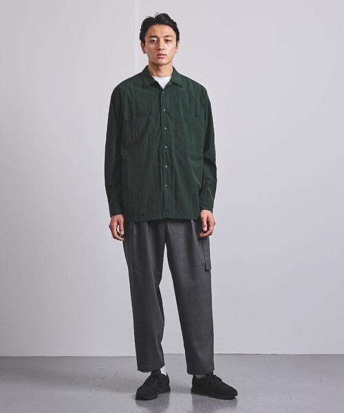 EN ROUTE（アンルート）の「＜EN ROUTE（アンルート）＞ウールエステルトロ ベルテッド 2プリーツ◆（スラックス・メンズ・ブラック/グレー・2/3/1）」の4枚目の写真