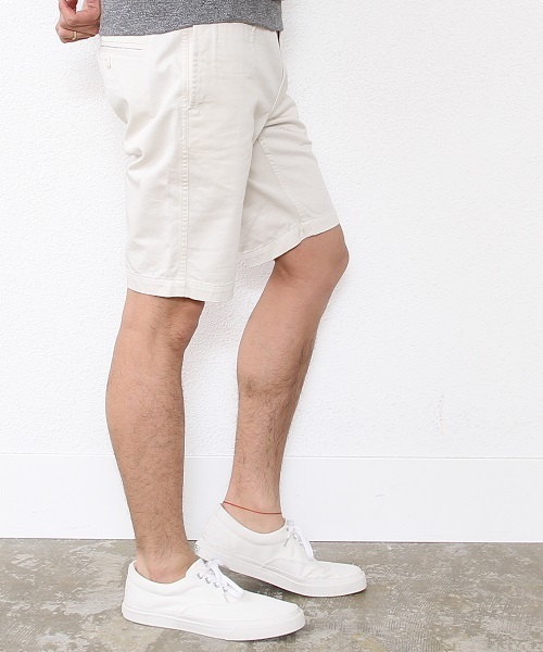 coen（コーエン）の「カリフォルニアチノショーツ（チノパンツ・メンズ・ネイビー/ダークグリーン/オフホワイト/ベージュ・LARGE/X-SMALL/MEDIUM/SMALL/X-LARGE）」の2枚目の写真