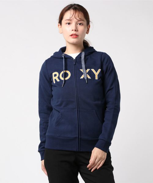 ROXY(ロキシー)の「JIVY ZIP/ロキシー ジップアップ パーカー(パーカー・レディース・ネイビー/グレー/ブラック・MEDIUM/SMALL/LARGE)」の3枚目の写真