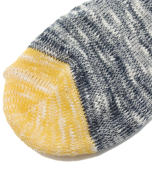 WEGO(ウィゴー)の「WEGO/メランジカラーブロックソックス(ソックス/靴下・メンズ・グレー/ネイビー・FREE)」の4枚目の写真