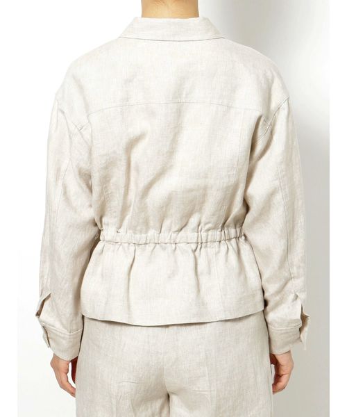 MERCURYDUO（マーキュリーデュオ）の「ウエストドロストサファリジャケット（テーラードジャケット・レディース・ベージュ/カーキ・FREE）」の10枚目の写真