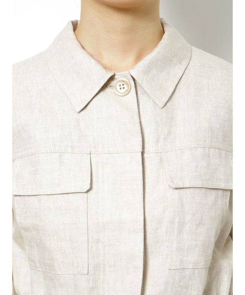 MERCURYDUO（マーキュリーデュオ）の「ウエストドロストサファリジャケット（テーラードジャケット・レディース・ベージュ/カーキ・FREE）」の11枚目の写真