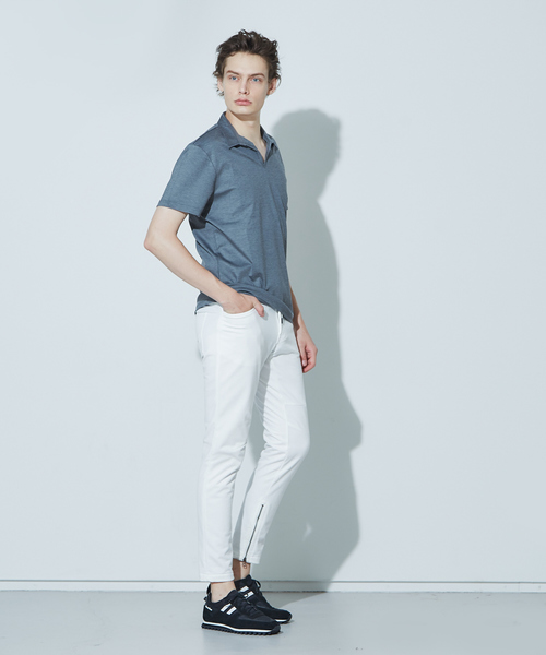 5351 POUR LES HOMMES(ゴーサンゴーイチプールオム)の「スキニージョグインレイパンツ(その他パンツ・メンズ・ライトグレー/カーキ/オフホワイト/ブラック・44/46/48/50)」の5枚目の写真