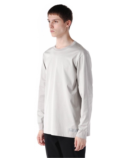 ATTACHMENT（アタッチメント）の「60/2//ギザシルキー天竺 クルーネックL/S（Tシャツ/カットソー・メンズ・ホワイト/ライトグレー/ダークグレー/ダークグリーン/オレンジ・1/2/3）」の16枚目の写真