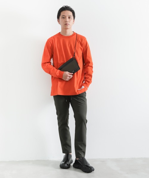 ATTACHMENT（アタッチメント）の「60/2//ギザシルキー天竺 クルーネックL/S（Tシャツ/カットソー・メンズ・ホワイト/ライトグレー/ダークグレー/ダークグリーン/オレンジ・1/2/3）」の10枚目の写真