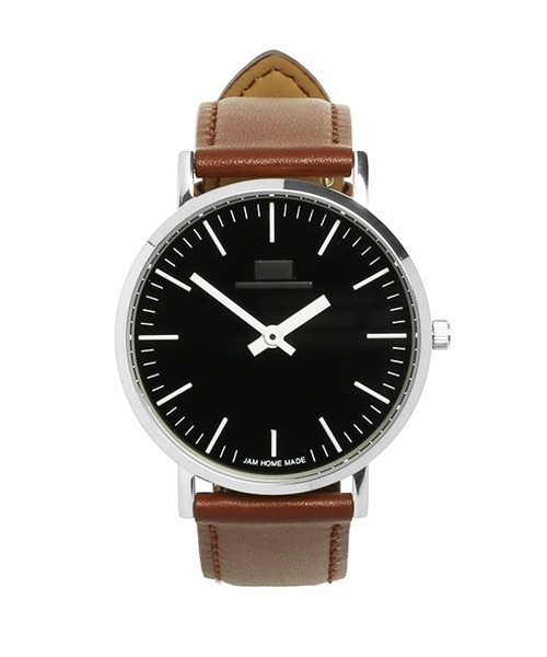 セール ジャムウォッチ Type 3 アナログ ウォッチ レザーバンド ブラック シルバー 腕時計 メンズ レディース ブランド 人気 アナログ腕時計 Jam Home Made ジャムホームメイド のファッション通販 Zozotown