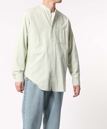 ADAM ET ROPE' | 〈バンブー素材〉オーバーサイズ バンドカラーシャツ(シャツ/ブラウス)