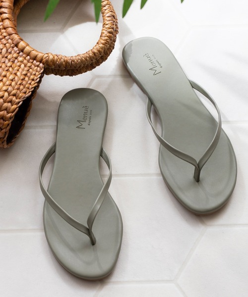 menue(メヌエ)の「キレイ魅せ ビーチサンダル トングver.(サンダル・レディース・パイソン/ゴールド/グリーン/ホワイト/グレー/ブラック/ベージュ系その他3/その他1/アイボリー/シルバー/ブルー系その他/グリーン系その他/ベージュ系その他/ベージュ系その他2/グレイッシュベージュ/ブラウン・36/35/37/38/39/34/41/40)」の11枚目の写真