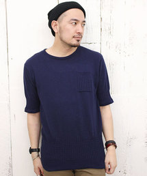 CIAOPANIC TYPY | ラミーコットン切替プルオーバー(ニット/セーター)