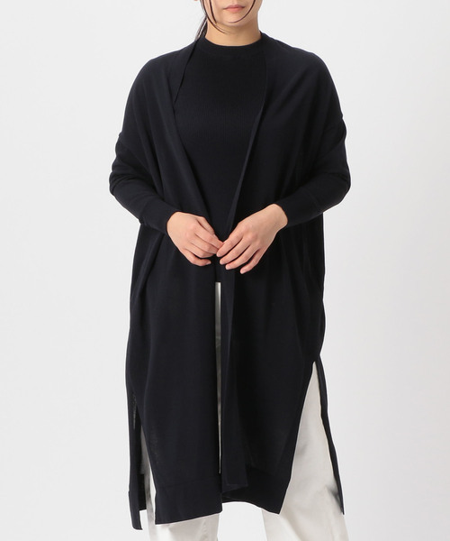 Liesse（リエス）の「コットンナイロンロングカーディガン（カーディガン/ボレロ・レディース・ベージュ/ネイビー/ピンク系その他・FREE）」の14枚目の写真