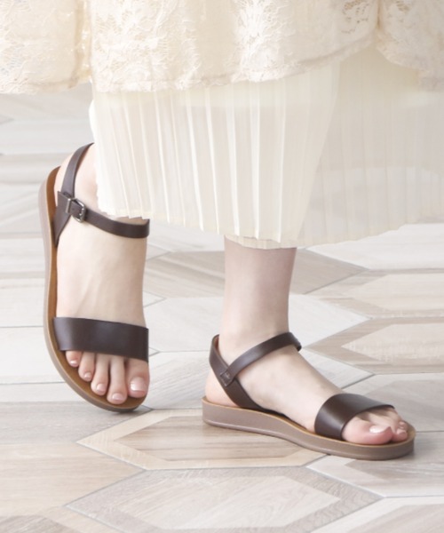 VIVIAN（ヴィヴィアン）の「ネックベルトカジュアルコンフォートサンダル（サンダル・レディース・ダークブラウン/リアルツリーカモ/シルバー/オリーブ×ブラック/アイボリー/ブラウン/キャメル/ベージュ/D/パイソン/ブラック/ベージュ系その他6・L/S/M/LL/XL/SS）」の15枚目の写真