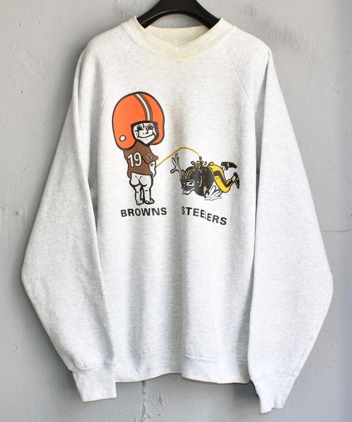 VINTAGE(ヴィンテージ)の「【ヴィンテージ古着】'BROWNS STEELERS' クルーネックスウェット(スウェット)」|グレー