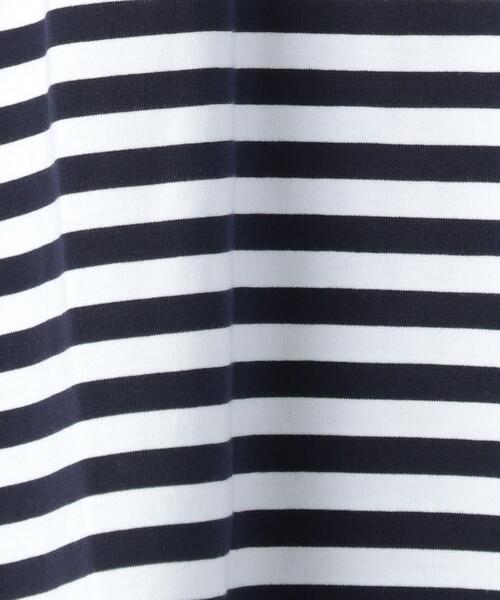 Armor lux（アルモーリュックス）の「別注 [ アルモー リュックス ] SC ★ Armor Lux ワンポイント ボーダー Tシャツ（Tシャツ/カットソー・メンズ・ベージュ/ネイビー・SMALL/MEDIUM/LARGE）」の5枚目の写真