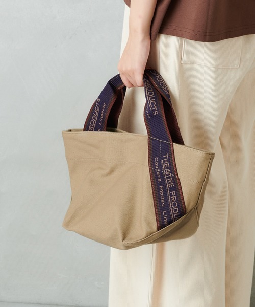 PUAL CE CIN（ピュアルセシン）の「【THEATRE PRODUCTS 】ジャガードテープキャンバストート（トートバッグ・レディース・ブラック/キャメル・FREE）」の7枚目の写真