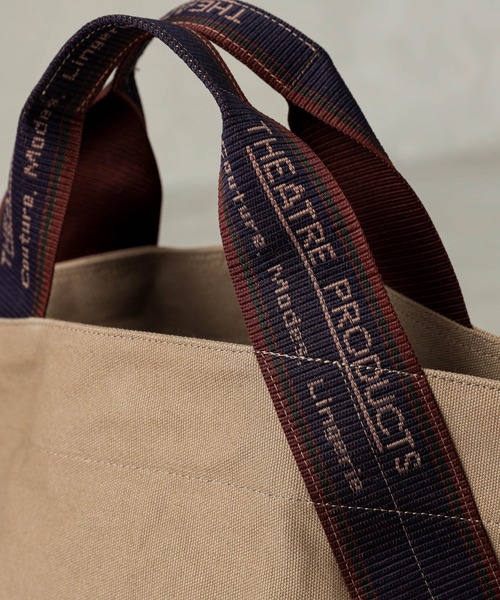PUAL CE CIN（ピュアルセシン）の「【THEATRE PRODUCTS 】ジャガードテープキャンバストート（トートバッグ・レディース・ブラック/キャメル・FREE）」の12枚目の写真