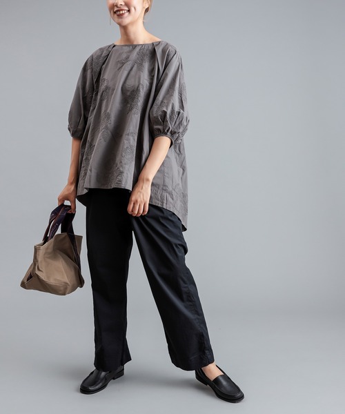 PUAL CE CIN（ピュアルセシン）の「【THEATRE PRODUCTS 】ジャガードテープキャンバストート（トートバッグ・レディース・ブラック/キャメル・FREE）」の6枚目の写真