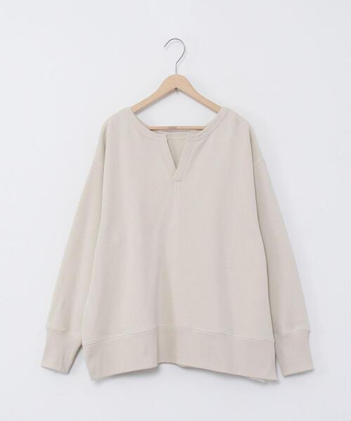 coen（コーエン）の「USAコットンオーガニックコットンミックス裏毛スウェットスキッパー（スウェット・レディース・ナチュラル/ブラック/マスタード・FREE）」の18枚目の写真