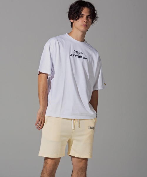 Mark Gonzales(マーク・ゴンザレス)の「Mark Gonzales(マーク ゴンザレス)ロゴ刺繍Tシャツ(Tシャツ/カットソー・メンズ・ホワイト/ブラック・M/L/XL)」の9枚目の写真