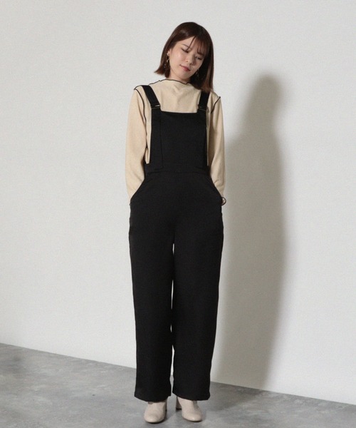 Cheek（チーク）の「抗菌加工配色メローTOPS（Tシャツ/カットソー・レディース・ブラック/グリーン/アイボリー・MEDIUM）」の15枚目の写真