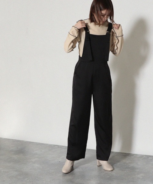 Cheek（チーク）の「抗菌加工配色メローTOPS（Tシャツ/カットソー・レディース・ブラック/グリーン/アイボリー・MEDIUM）」の14枚目の写真