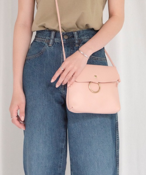 yuue' ( wear )（ユーイ）の「リングスクエア ミニショルダーバッグ（ショルダーバッグ・レディース・ブラック/ピンク/ライトベージュ・FREE）」の3枚目の写真