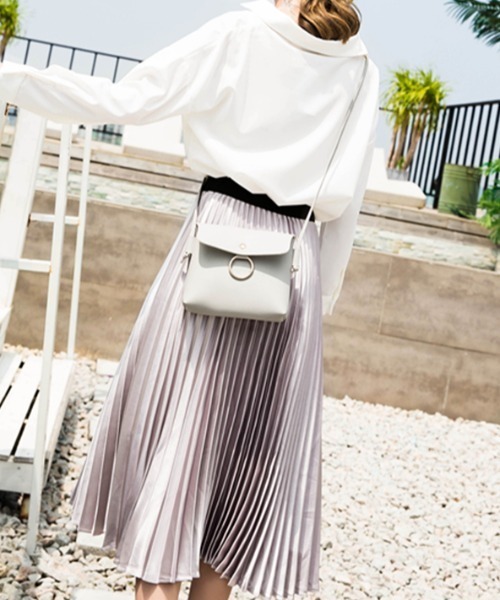 yuue' ( wear )（ユーイ）の「リングスクエア ミニショルダーバッグ（ショルダーバッグ・レディース・ブラック/ピンク/ライトベージュ・FREE）」の10枚目の写真