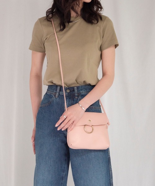 yuue' ( wear )（ユーイ）の「リングスクエア ミニショルダーバッグ（ショルダーバッグ・レディース・ブラック/ピンク/ライトベージュ・FREE）」の14枚目の写真