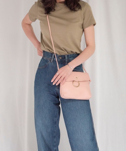 yuue' ( wear )（ユーイ）の「リングスクエア ミニショルダーバッグ（ショルダーバッグ・レディース・ブラック/ピンク/ライトベージュ・FREE）」の13枚目の写真