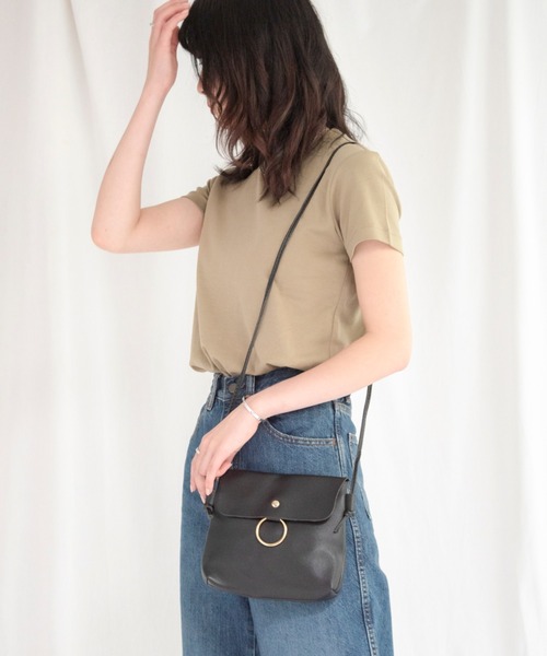 yuue' ( wear )（ユーイ）の「リングスクエア ミニショルダーバッグ（ショルダーバッグ・レディース・ブラック/ピンク/ライトベージュ・FREE）」の18枚目の写真