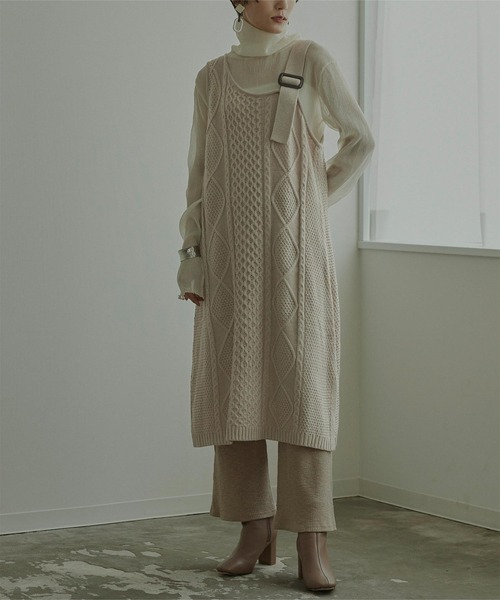 ﾜﾝｼｮﾙﾀﾞｰｹｰﾌﾞﾙﾆｯﾄﾜﾝﾋﾟｰｽ ワンピース Miette ミエット のファッション通販 Zozotown