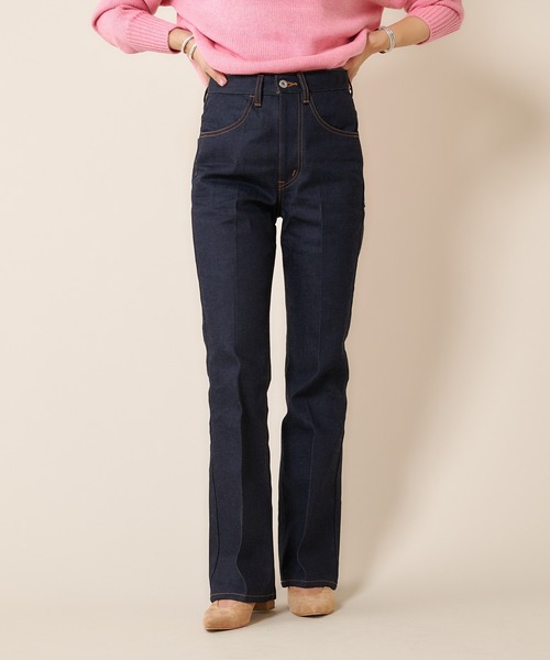 SHENERY（シーナリー）の「リジッドフレアデニムパンツ（デニムパンツ・レディース・インディゴブルー・36/38）」の10枚目の写真