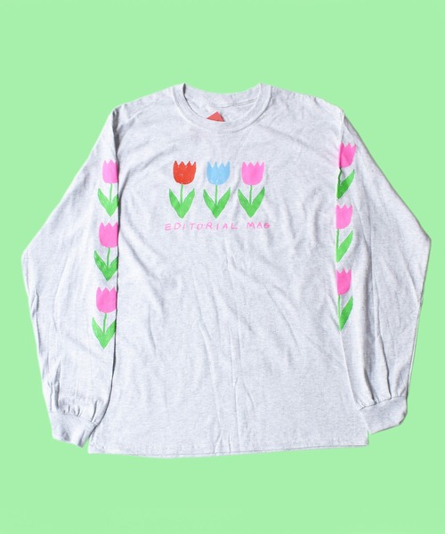 LABRAT（ラブラット）の「Editorial Magazine　"Tulip" L/S Tee（Tシャツ/カットソー・メンズ・ブラック/グレー/イエロー・LARGE/X-LARGE）」の3枚目の写真