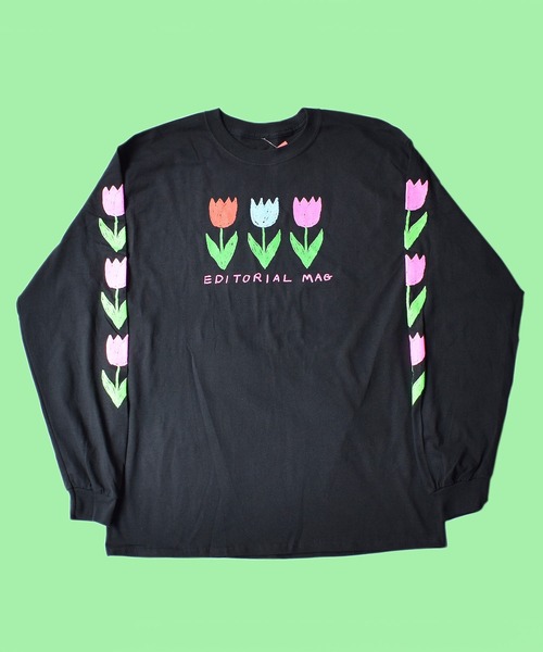 LABRAT（ラブラット）の「Editorial Magazine　"Tulip" L/S Tee（Tシャツ/カットソー・メンズ・ブラック/グレー/イエロー・LARGE/X-LARGE）」の2枚目の写真