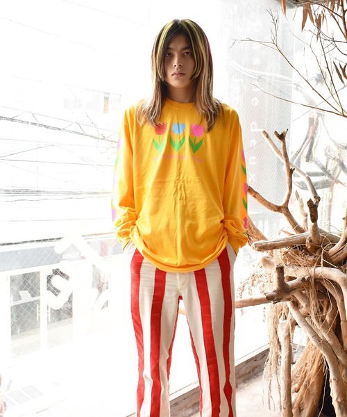 LABRAT（ラブラット）の「Editorial Magazine　"Tulip" L/S Tee（Tシャツ/カットソー・メンズ・ブラック/グレー/イエロー・LARGE/X-LARGE）」の4枚目の写真