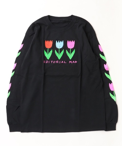 LABRAT（ラブラット）の「Editorial Magazine　"Tulip" L/S Tee（Tシャツ/カットソー・メンズ・ブラック/グレー/イエロー・LARGE/X-LARGE）」の7枚目の写真