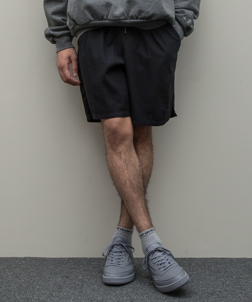 bal（バル）の「【2021春夏】WASHED FLANNEL  ELASTIC WAIST SHORT（その他パンツ・メンズ・ホワイト/チャコールグレー/ライトグレー/ブラック/サックスブルー・MEDIUM/LARGE/X-LARGE）」の3枚目の写真