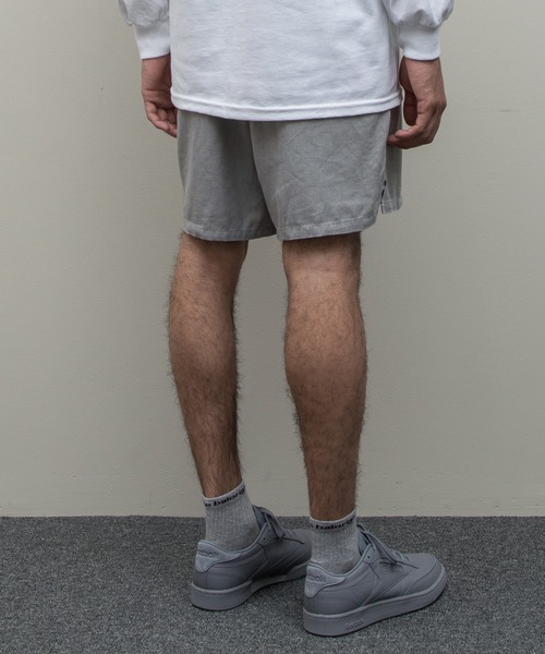bal（バル）の「【2021春夏】WASHED FLANNEL  ELASTIC WAIST SHORT（その他パンツ・メンズ・ホワイト/チャコールグレー/ライトグレー/ブラック/サックスブルー・MEDIUM/LARGE/X-LARGE）」の8枚目の写真