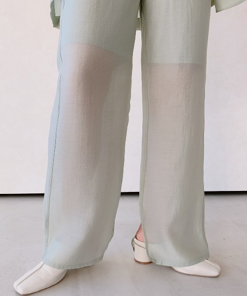 VANNIE U（ヴァニーユー）の「シアーシャーベットパンツ（ペチコート付き）（その他パンツ・レディース・オレンジ/ミント・FREE）」の5枚目の写真