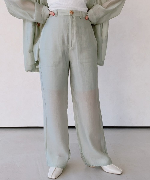 VANNIE U（ヴァニーユー）の「シアーシャーベットパンツ（ペチコート付き）（その他パンツ・レディース・オレンジ/ミント・FREE）」の7枚目の写真